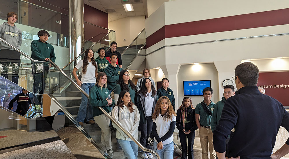 Quantum Design Hosts Tour for High School STEM Students